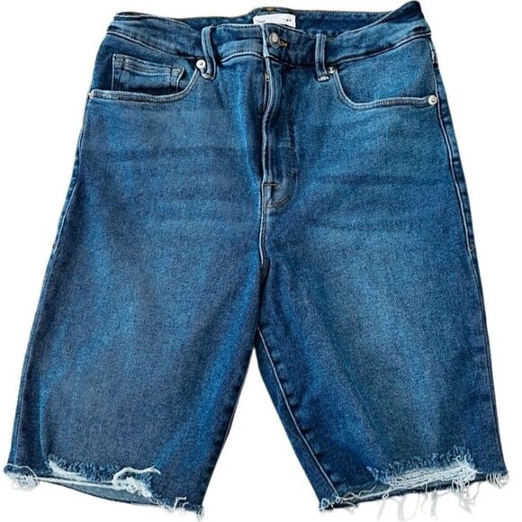 Good American The Bermuda, style GBS941T, blue 688, size 8/29. - Picture 1 of 6
